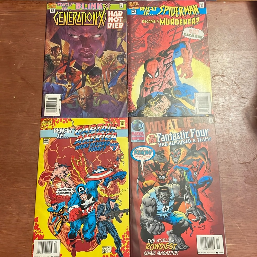Marvel What if? Comic books (4 books)